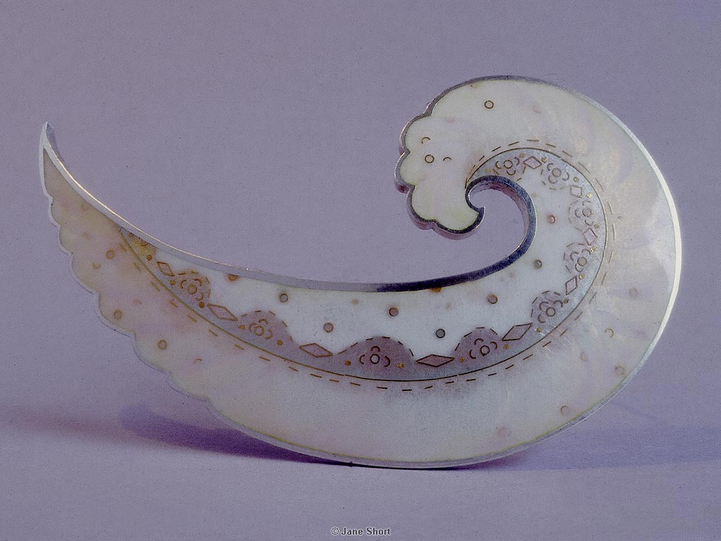 Lace Antique Brooch